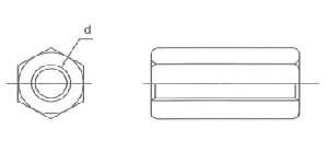 長ナット図面